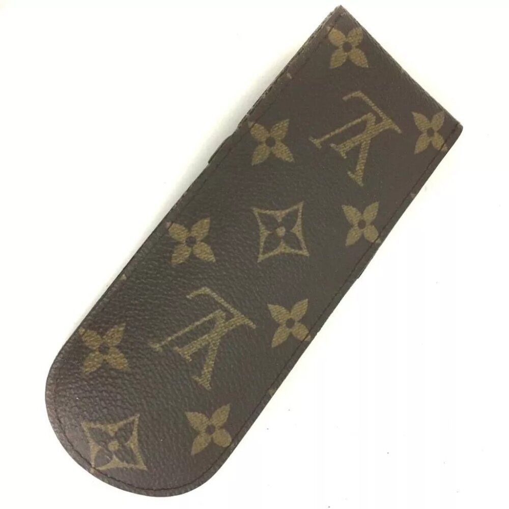 524162AF Louis Vuitton Pen Case Etui Stylos Brown Monogram - Picture 2 of 8